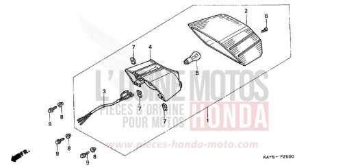 FEU ARRIERE NX125S de 1995